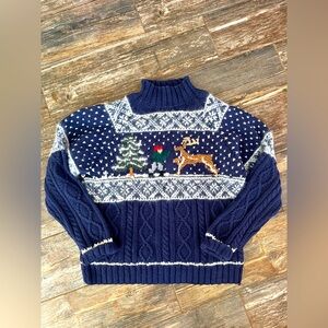 Marsh Landing Navy Blue Turtleneck Sweater